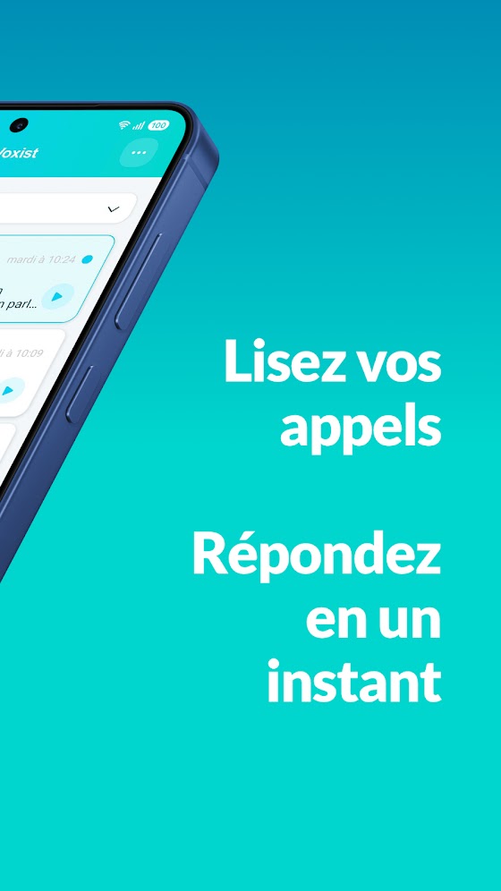 Capture de l'application Voxist